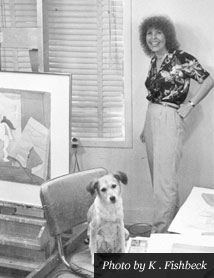 Laureen Landau in her studio - Photo by K. Fishbeck